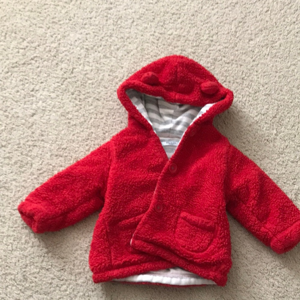 Baby Boden 6-12 month fluffy jacket.